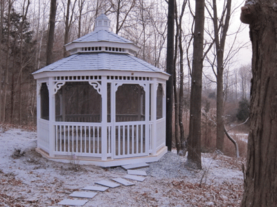 Gazebo In Winter